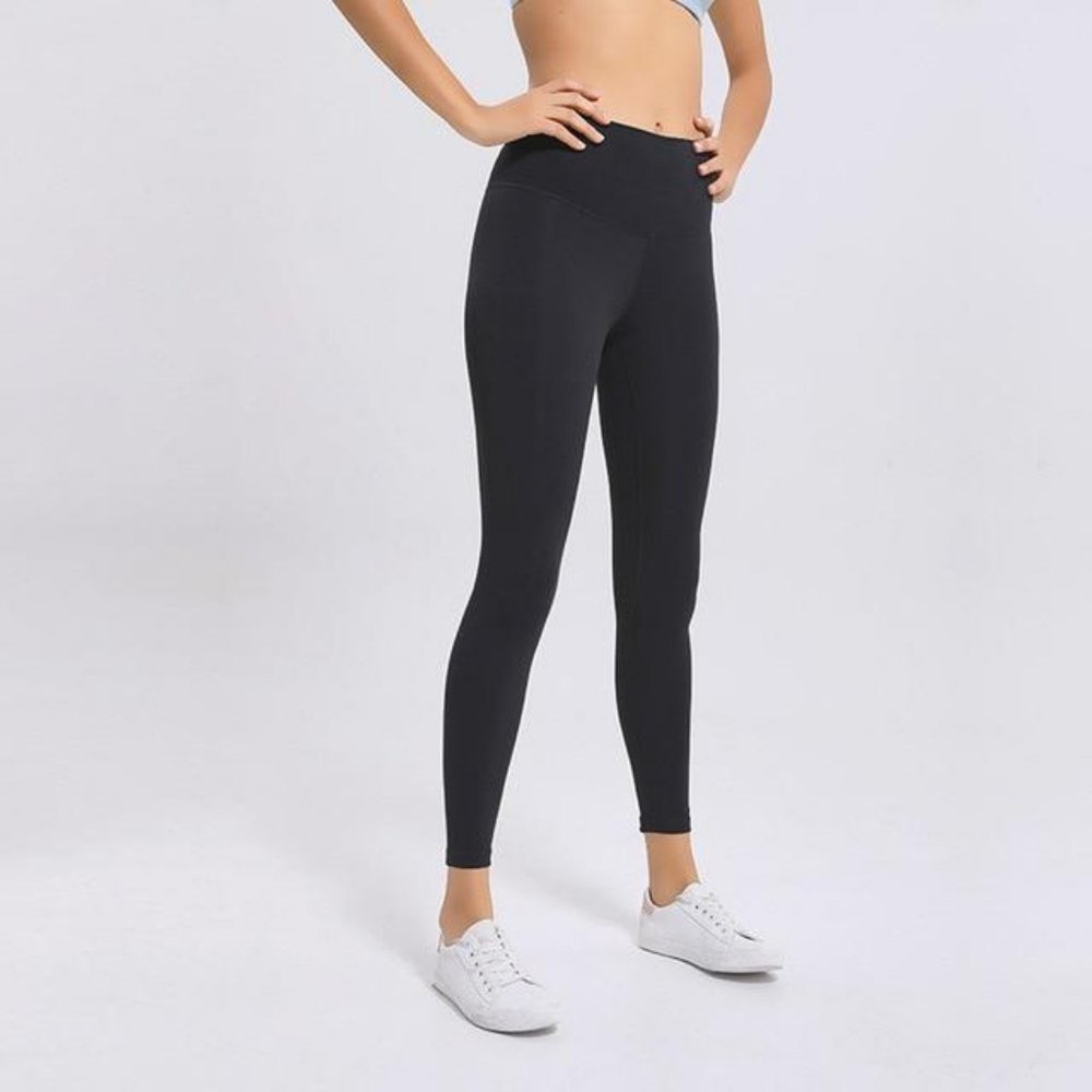 Women's Soft Naked Athletic Fitness Leggings Black